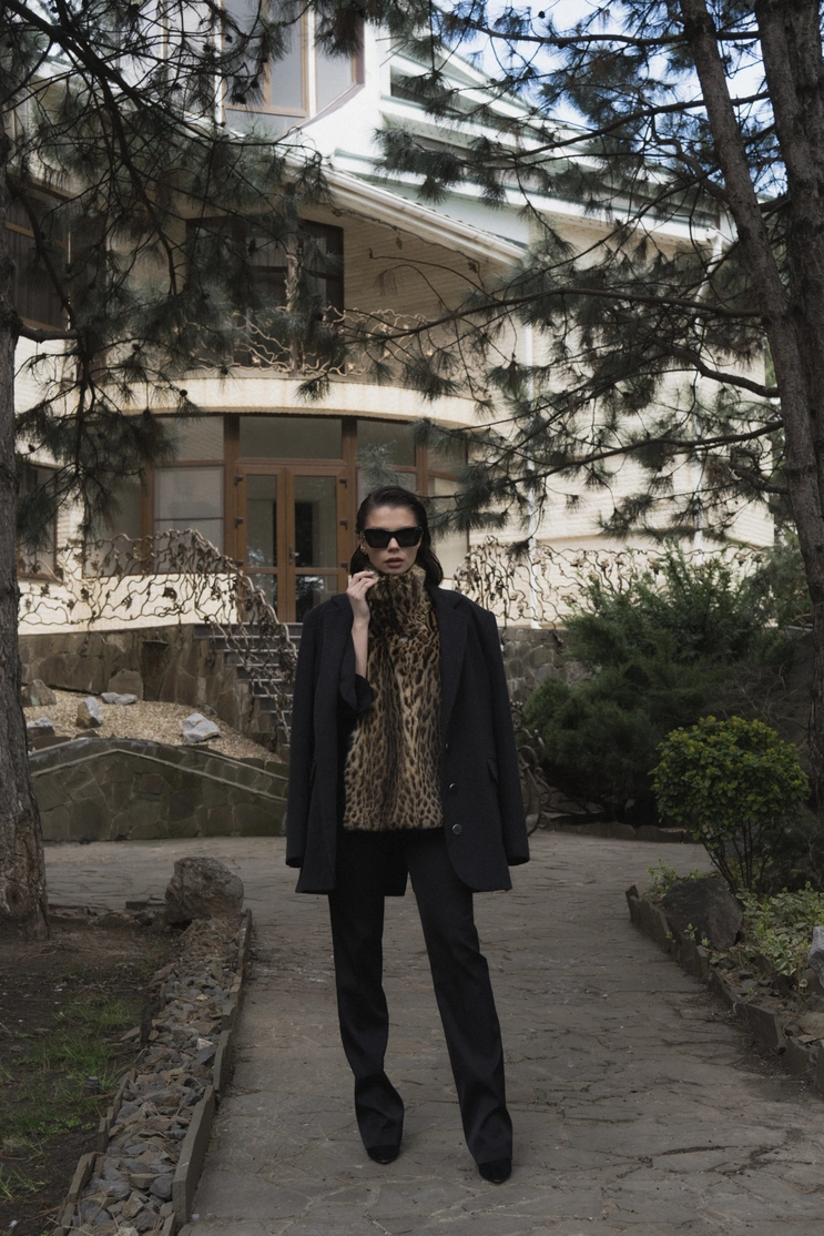 Cashmere Jacket with Lippi Fur Dickey