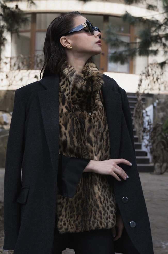 Cashmere Jacket with Lippi Fur Dickey