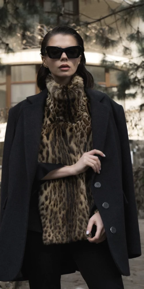 Cashmere Jacket with Lippi Fur Dickey