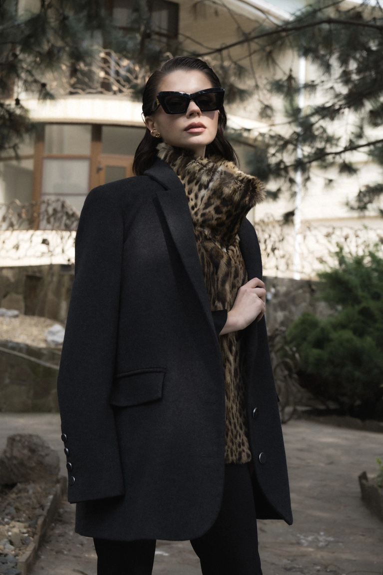 Cashmere Jacket with Lippi Fur Dickey