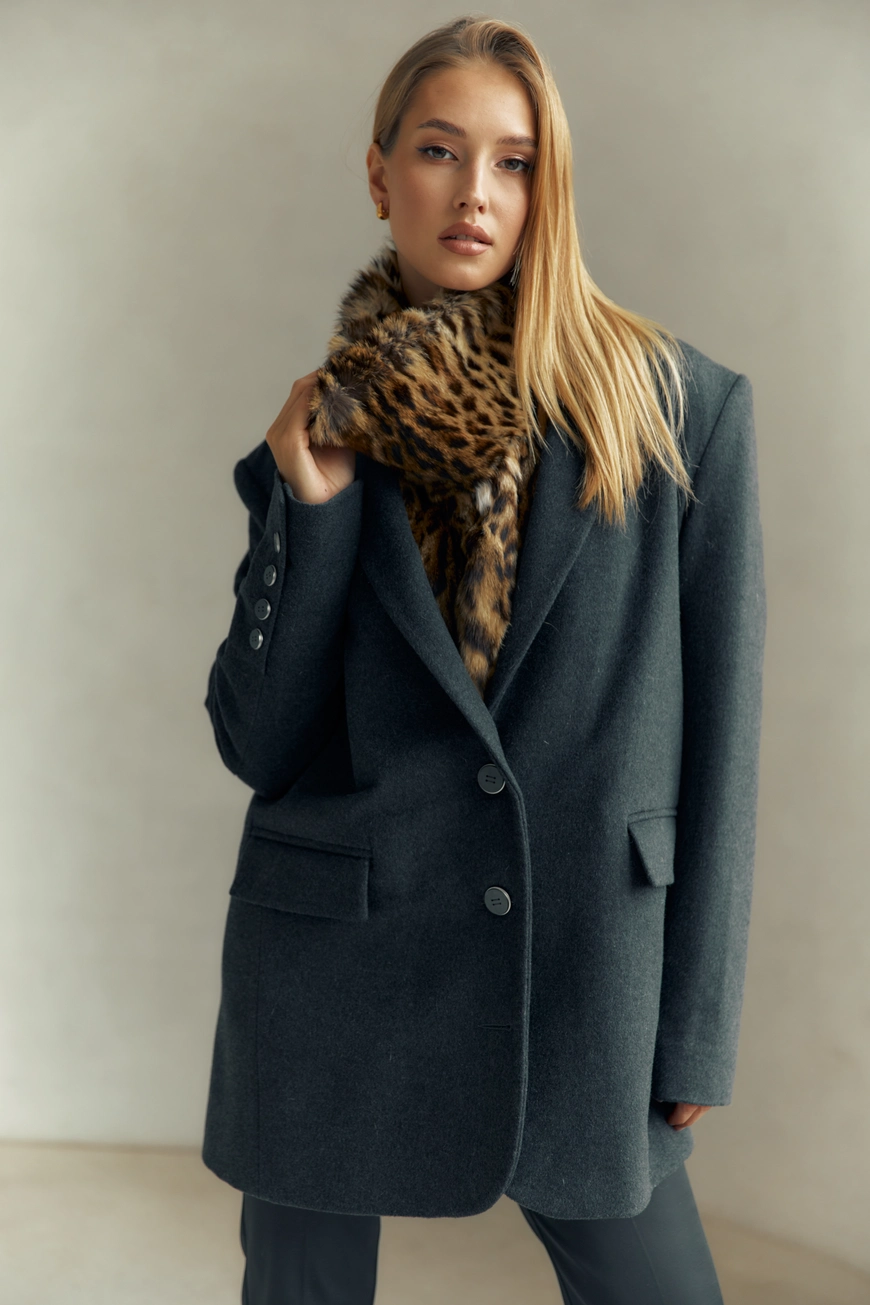 Cashmere Jacket with Lippi Fur Dickey