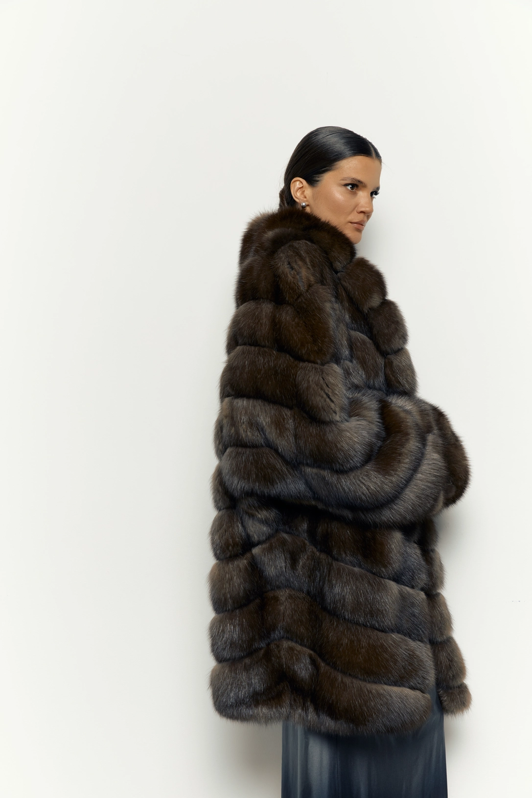 Batwing Sable Fur Coat