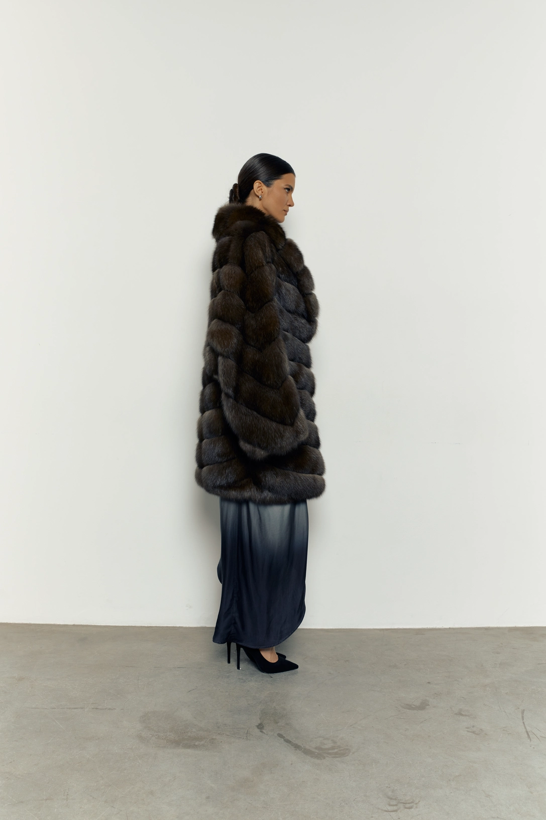 Batwing Sable Fur Coat