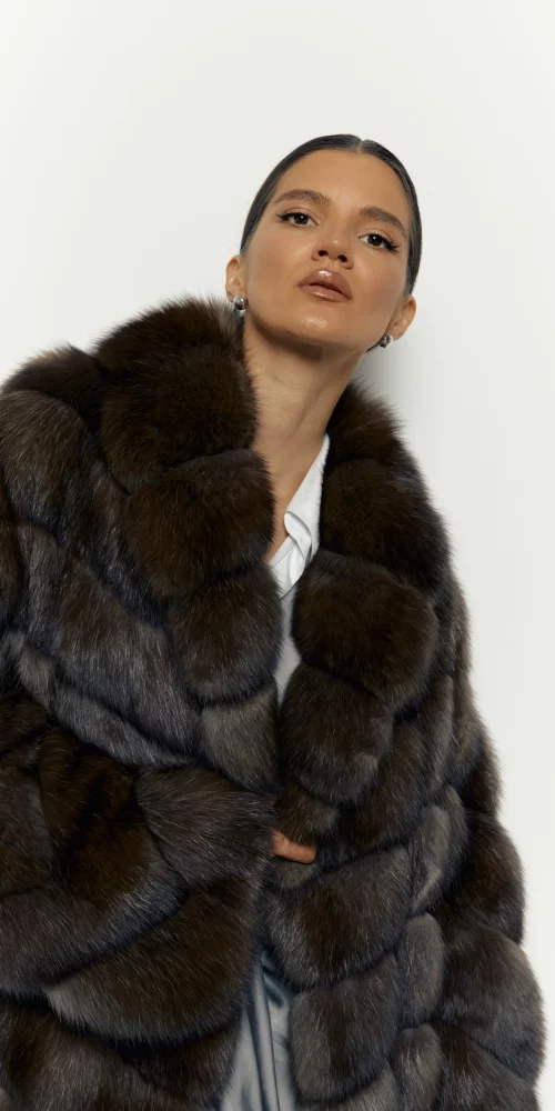 Batwing Sable Fur Coat