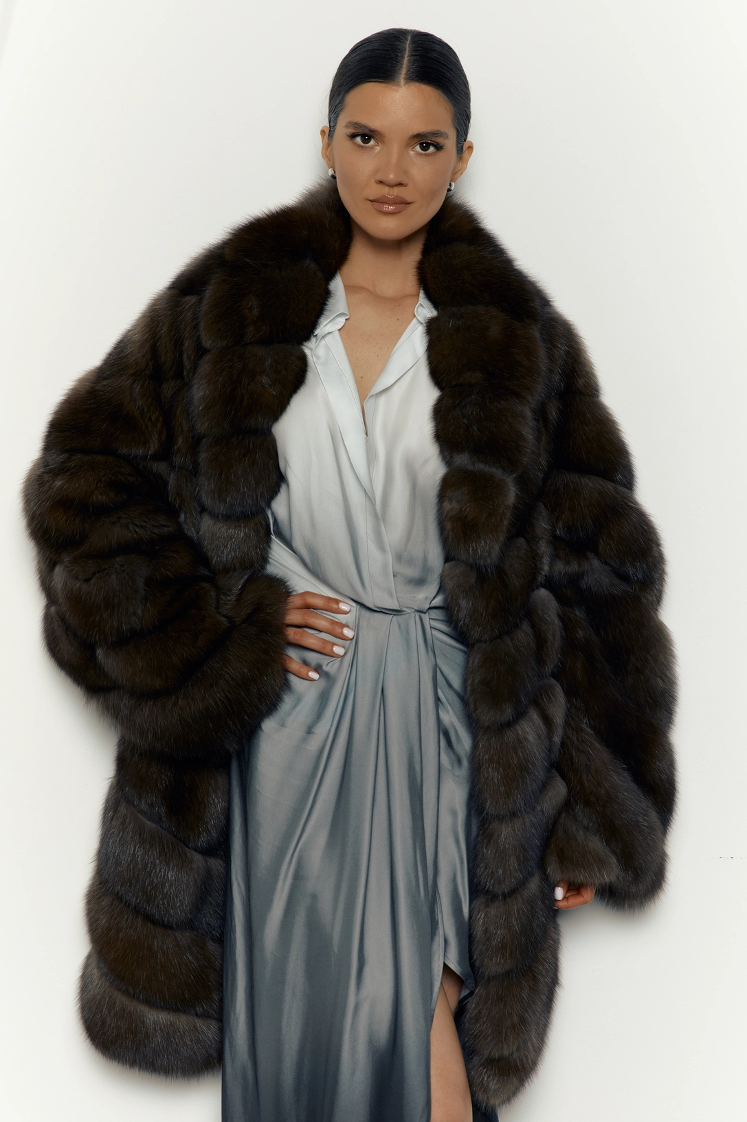 Batwing Sable Fur Coat