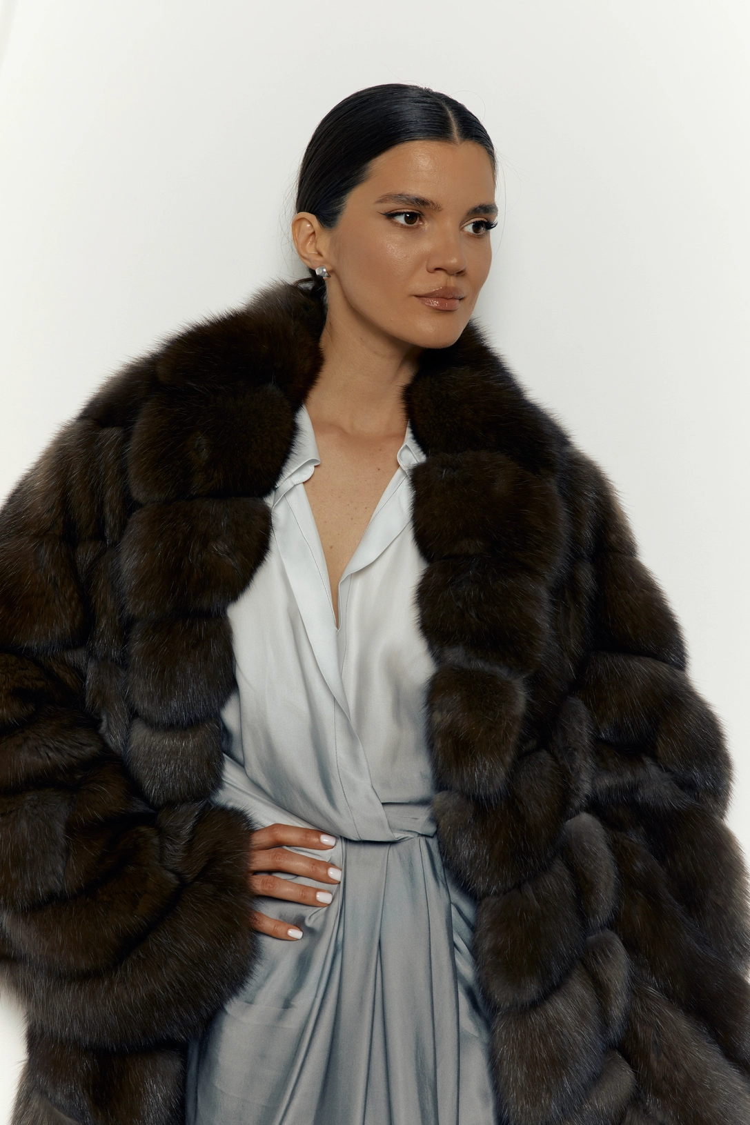 Batwing Sable Fur Coat