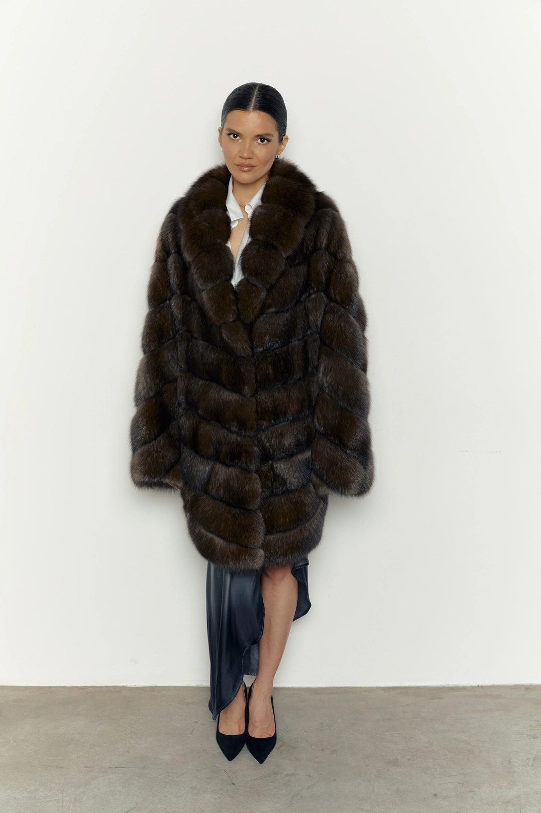 Batwing Sable Fur Coat