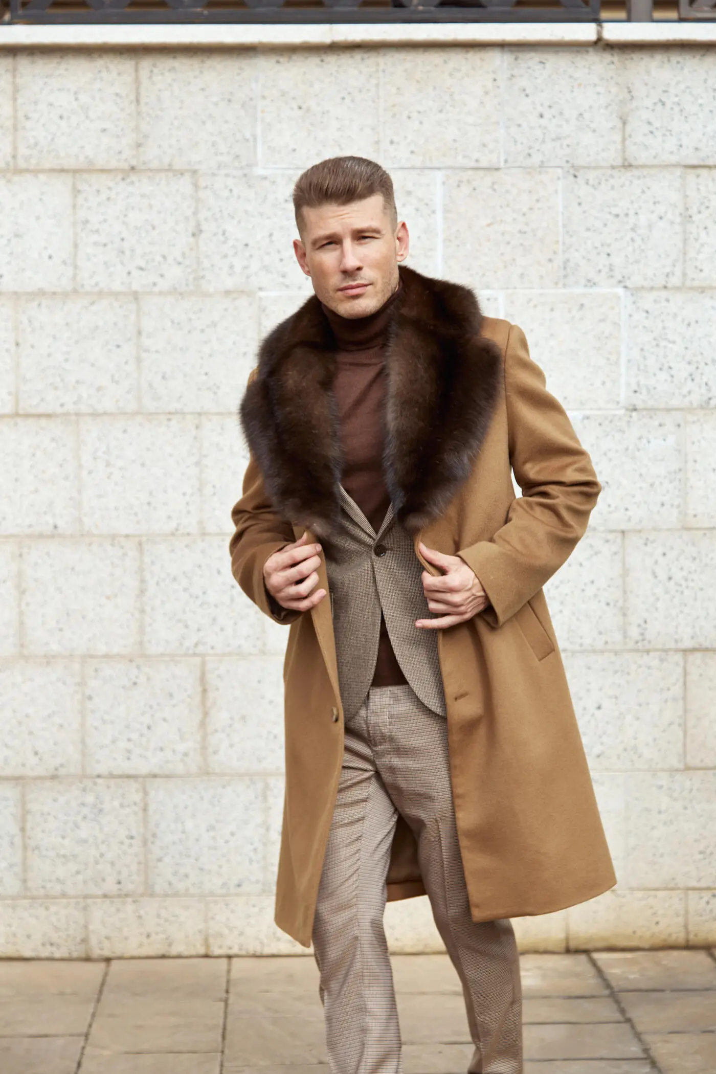 Cashmere and Sable Fur Coat