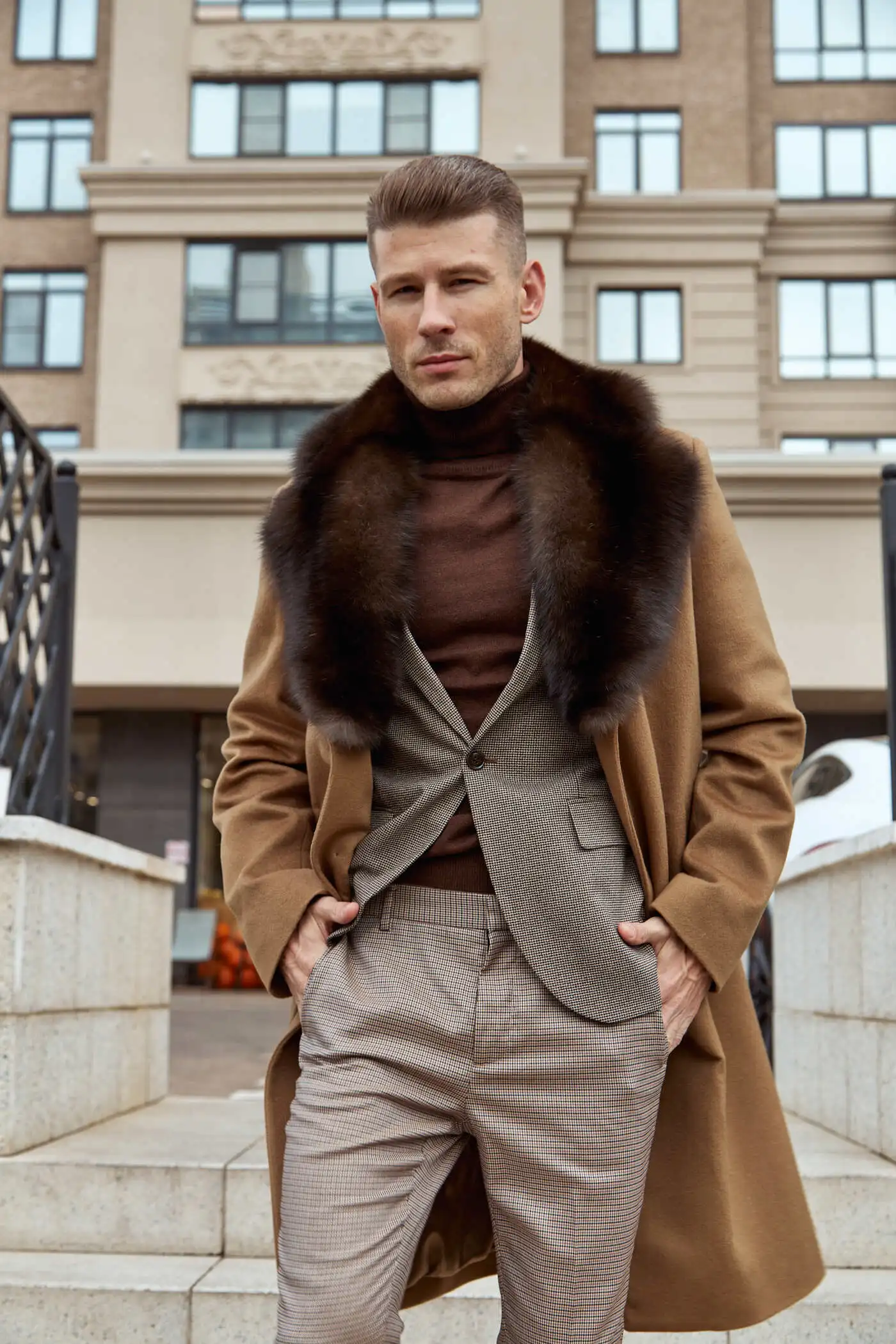 Cashmere and Sable Fur Coat