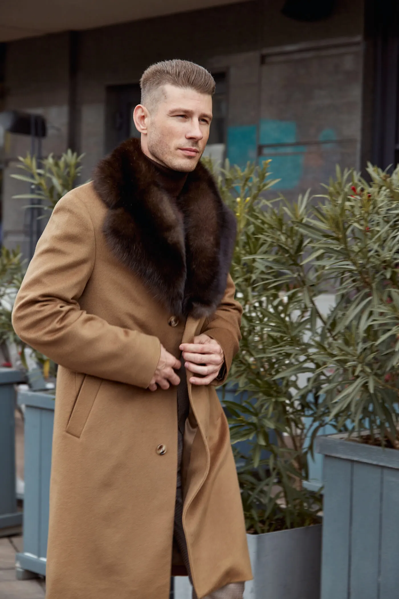 Cashmere and Sable Fur Coat