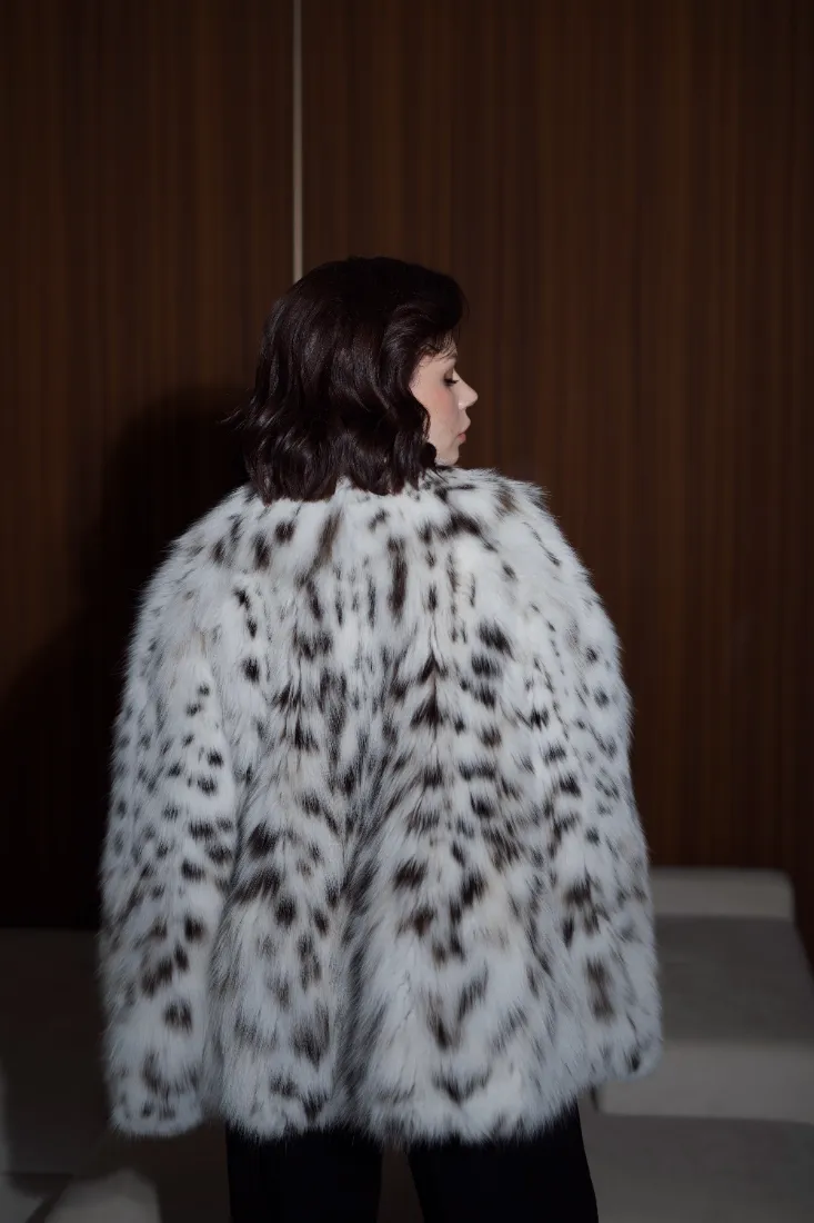Canadian Lynx Cropped Coat
