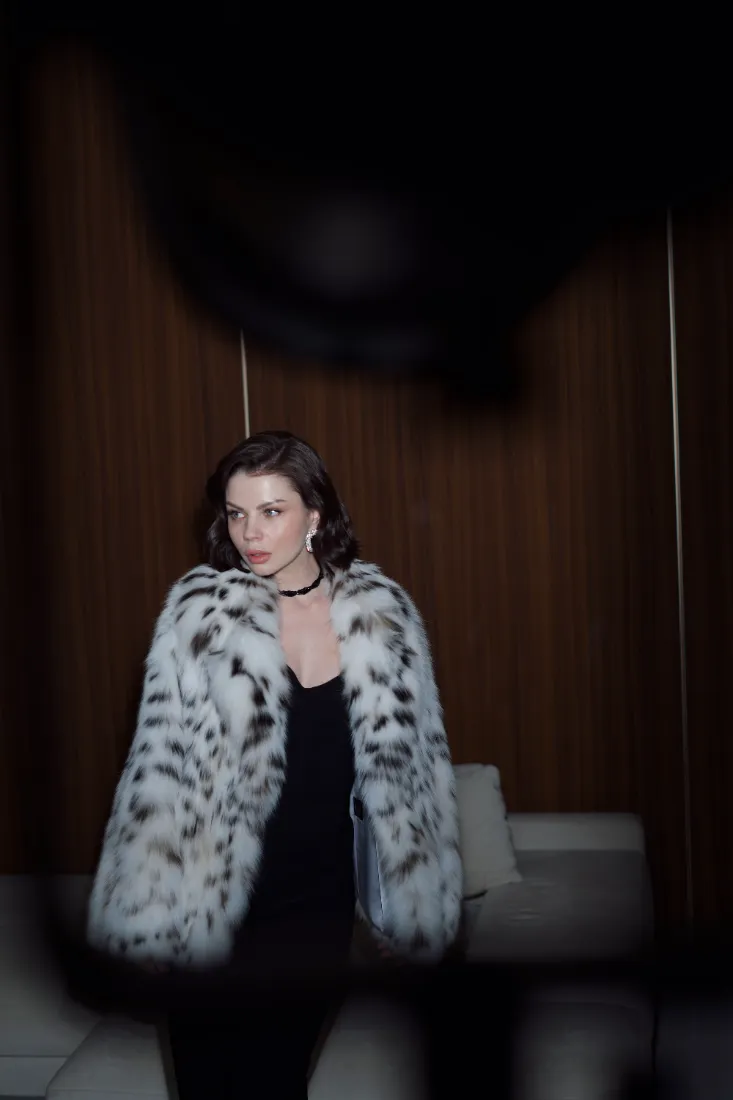 Canadian Lynx Cropped Coat