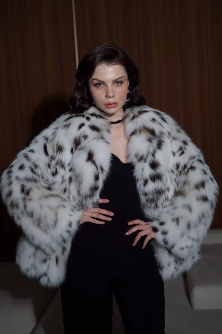Canadian Lynx Cropped Coat