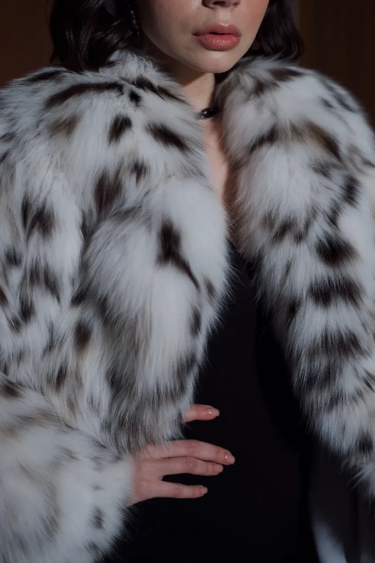 Canadian Lynx Cropped Coat