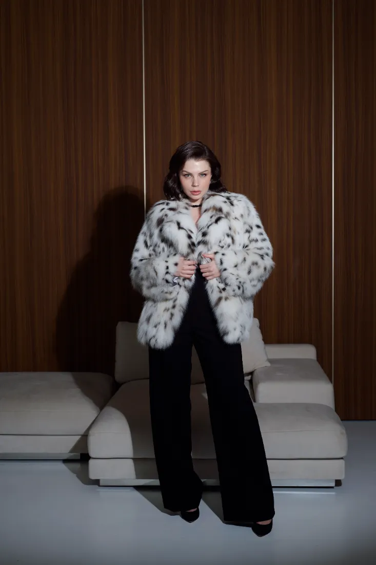 Canadian Lynx Cropped Coat
