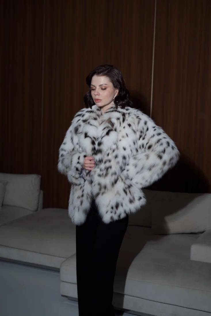 Canadian Lynx Cropped Coat