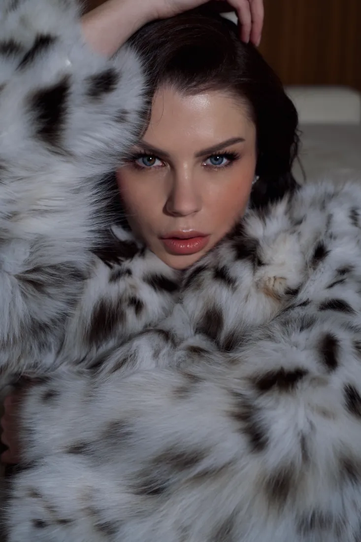 Canadian Lynx Cropped Coat