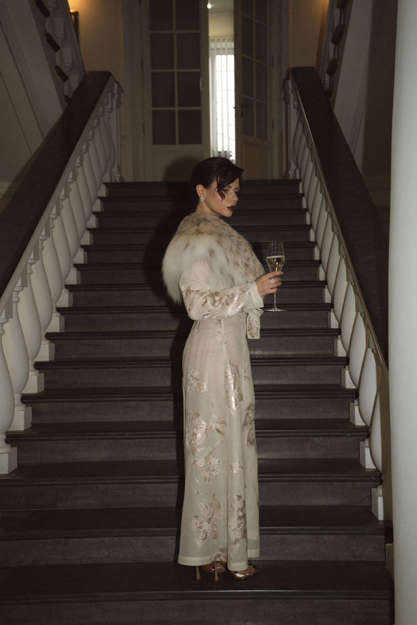 French Organza & Siberian Lynx Coat