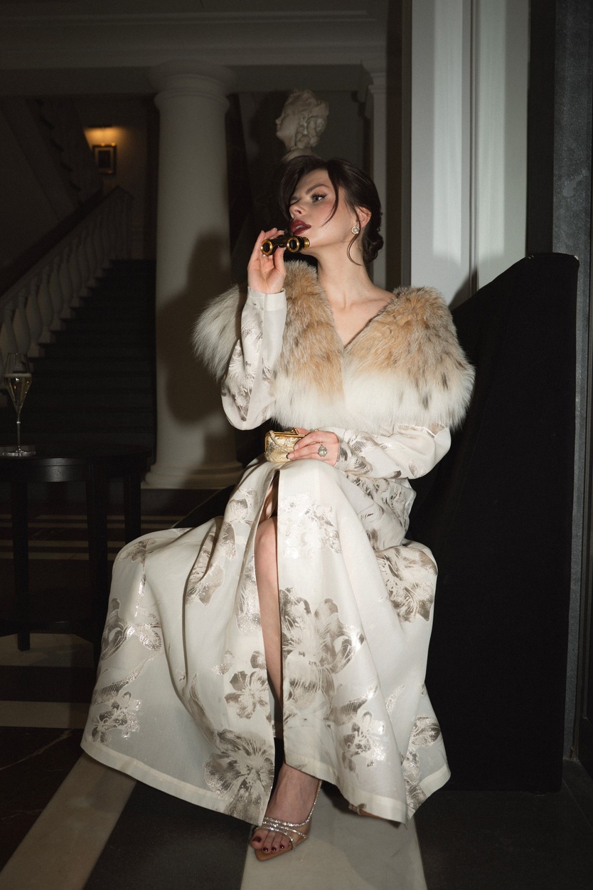 French Organza & Siberian Lynx Coat