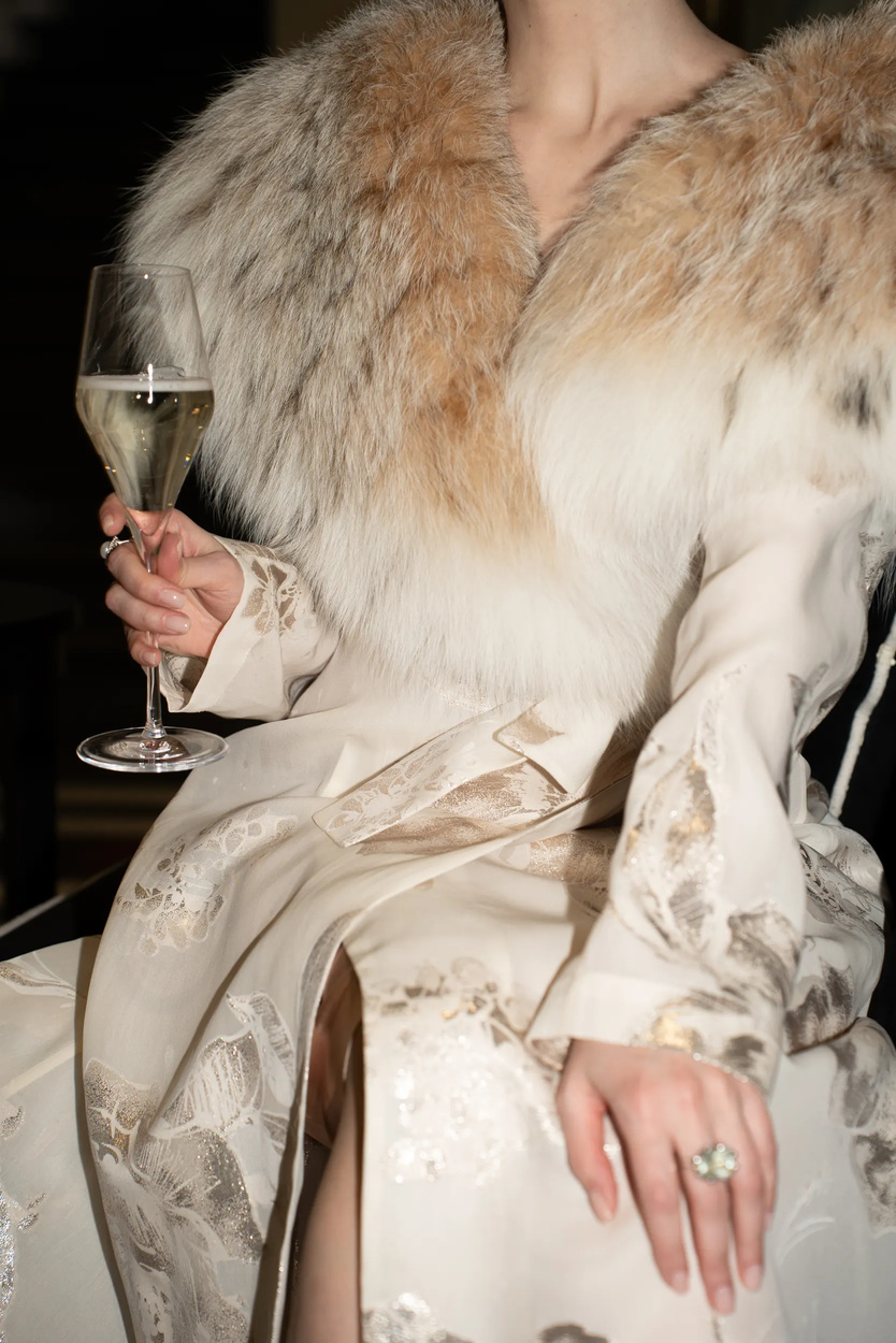French Organza & Siberian Lynx Coat
