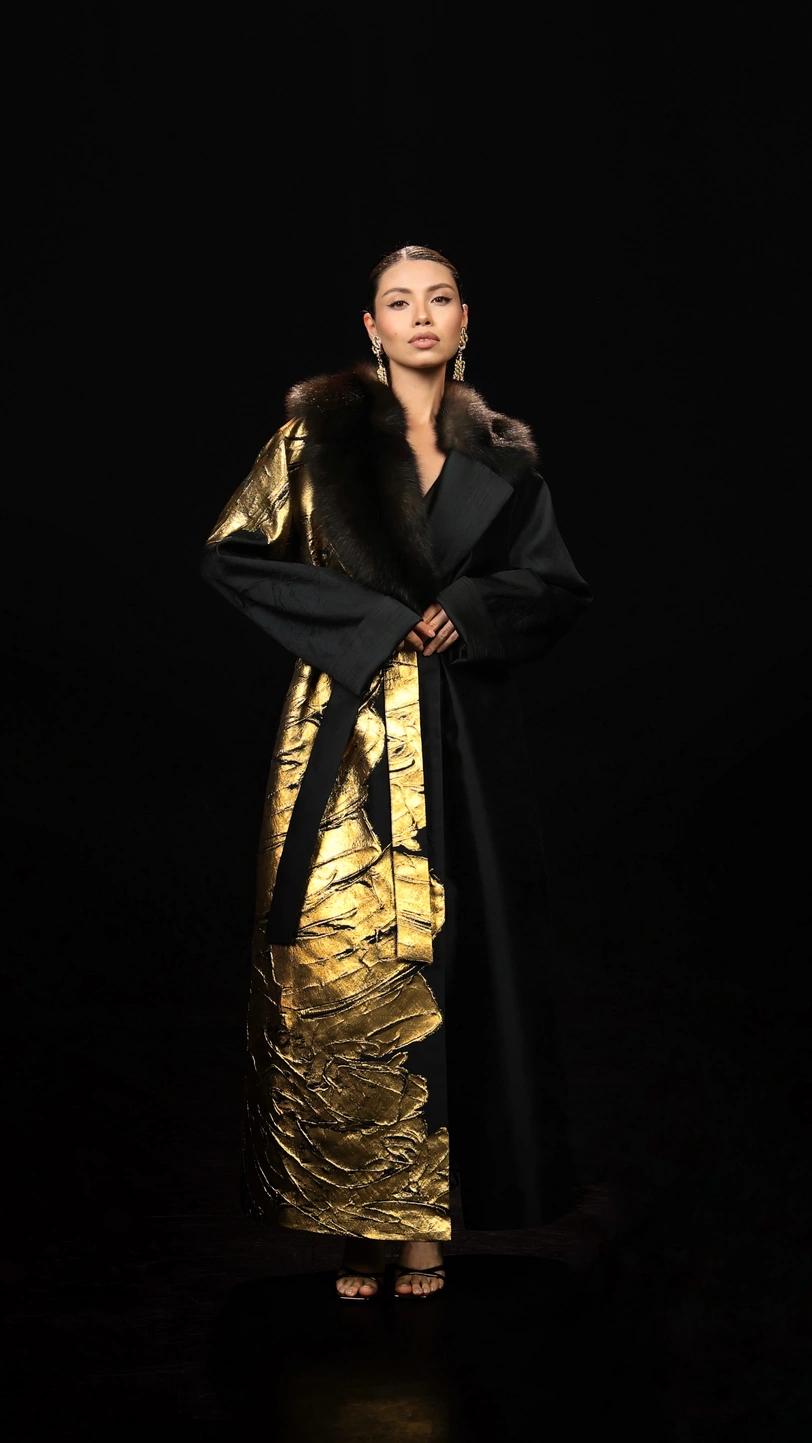 Italian Taffeta & Russian Sable Coat