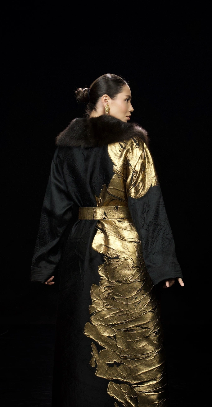 Italian Taffeta & Russian Sable Coat