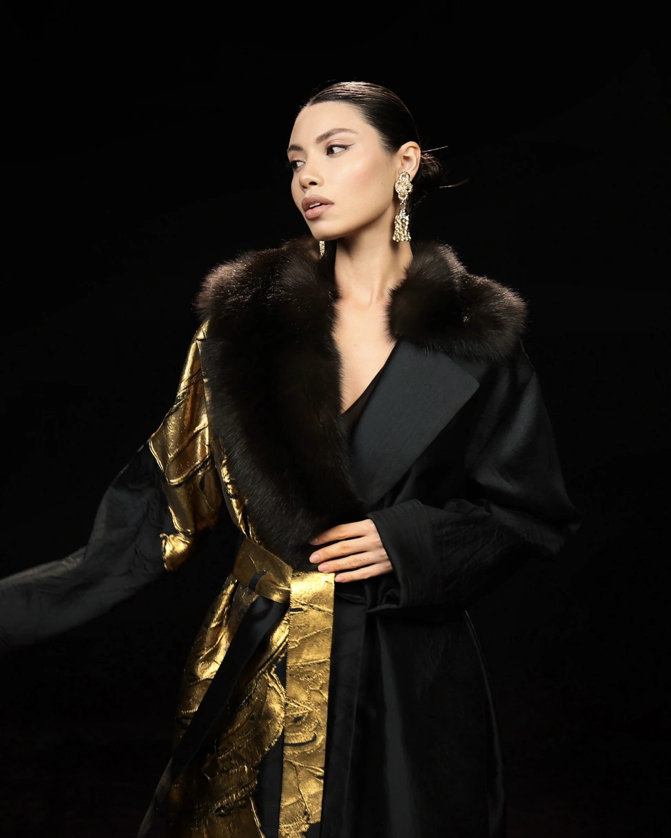 Italian Taffeta & Russian Sable Coat