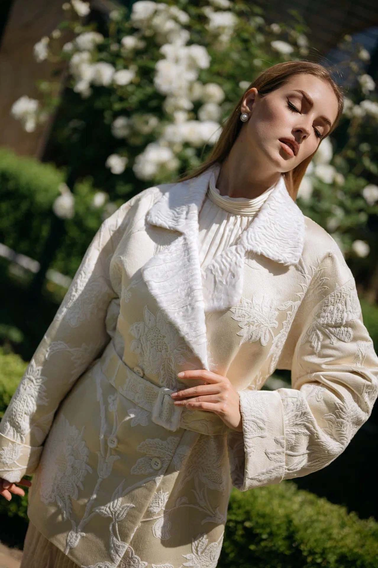 Namibian Swakara & Wool Jacquard Jacket - Image 3