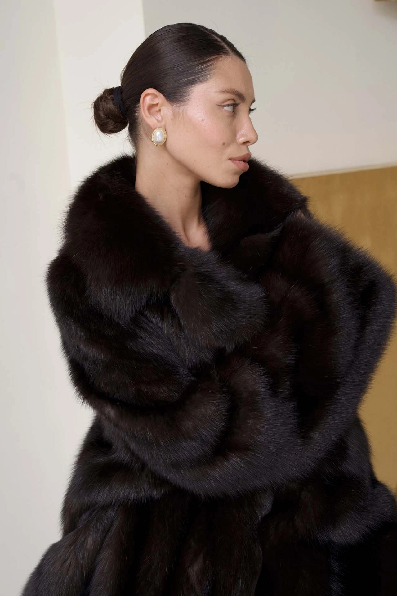 Oversized Sable Fur Jacket