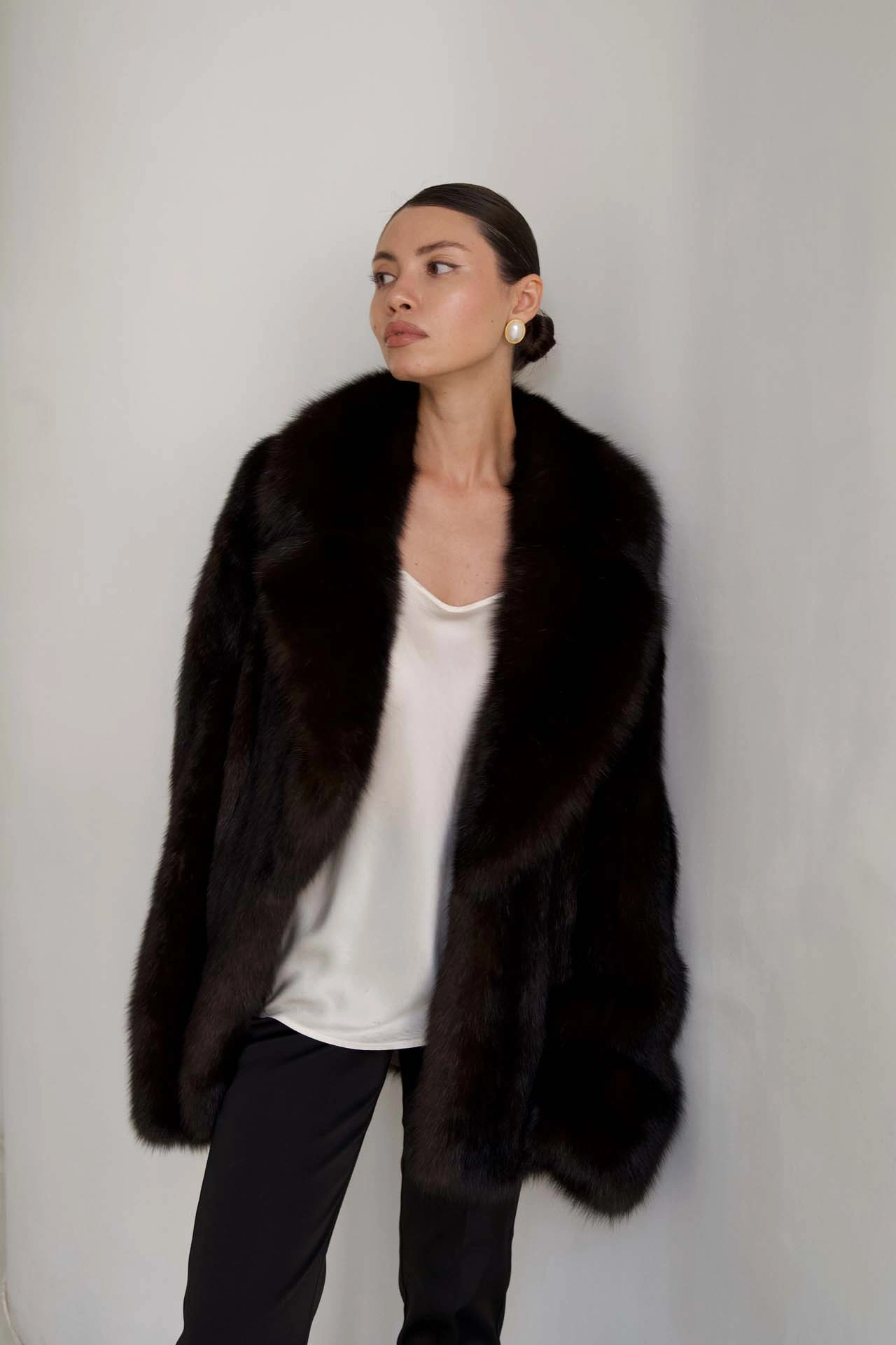 Oversized Sable Fur Jacket