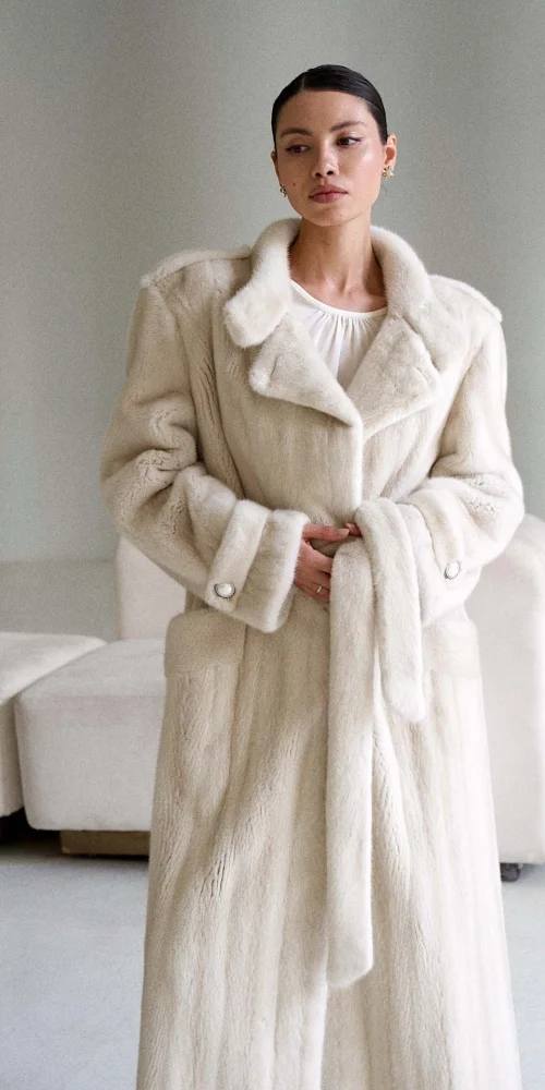 Pearl Scandinavian Mink Coat