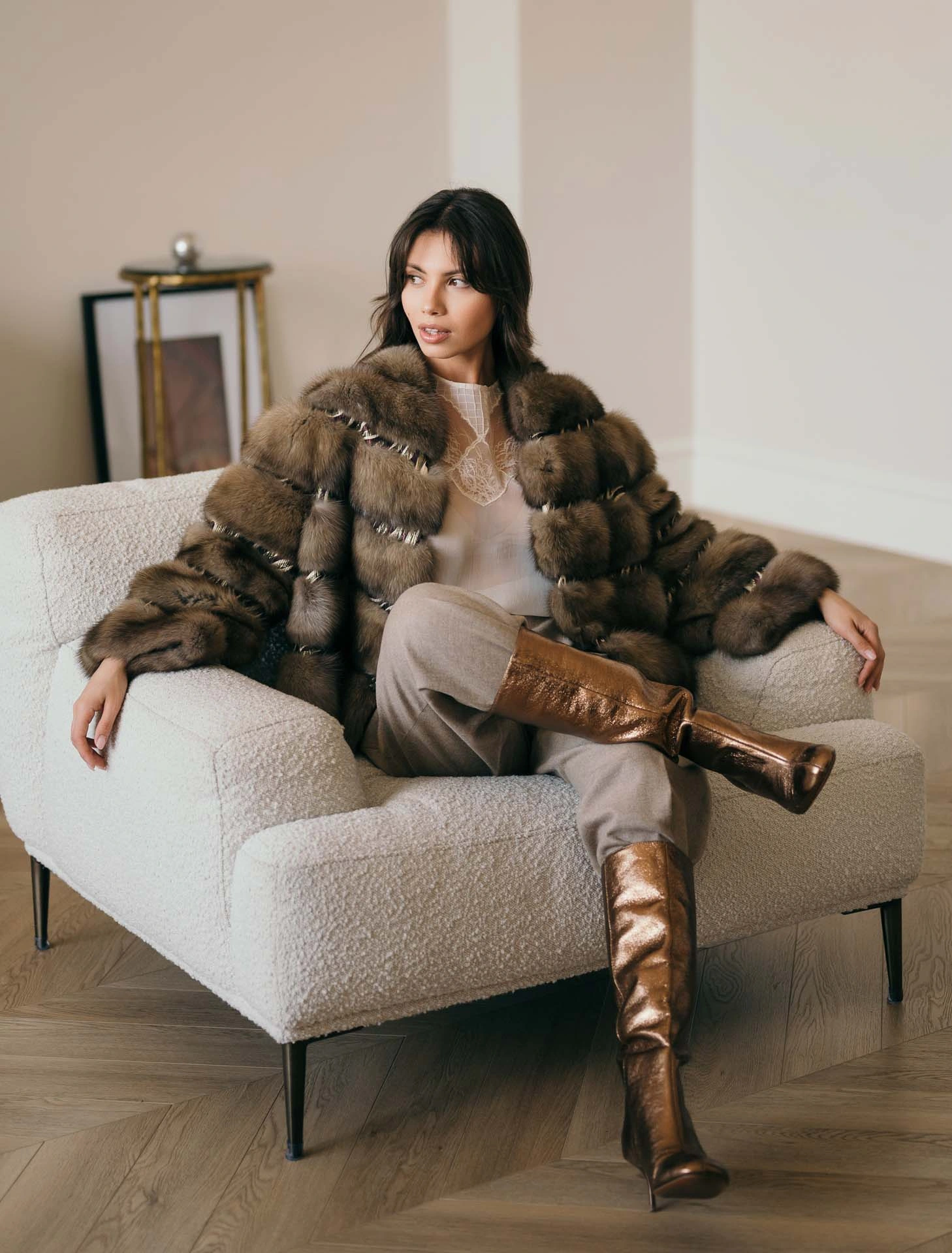 Sable & Couture Jacquard Jacket