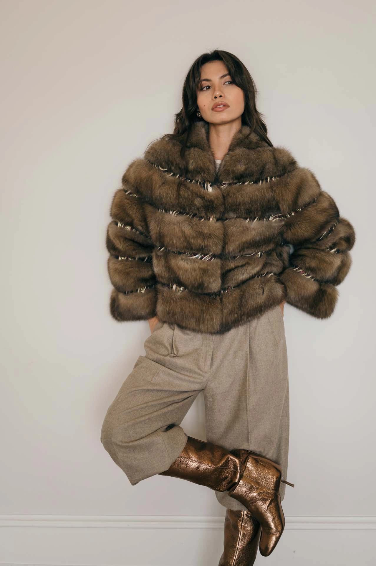 Sable & Couture Jacquard Jacket