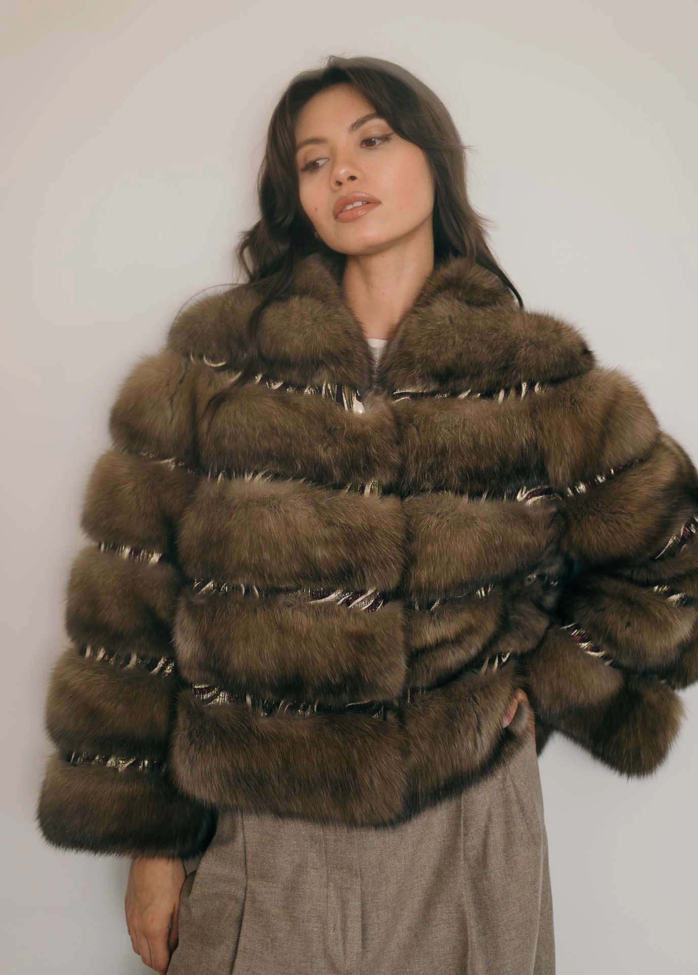 Sable & Couture Jacquard Jacket