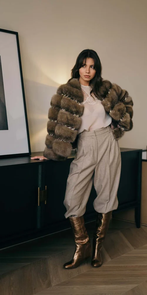 Sable & Couture Jacquard Jacket