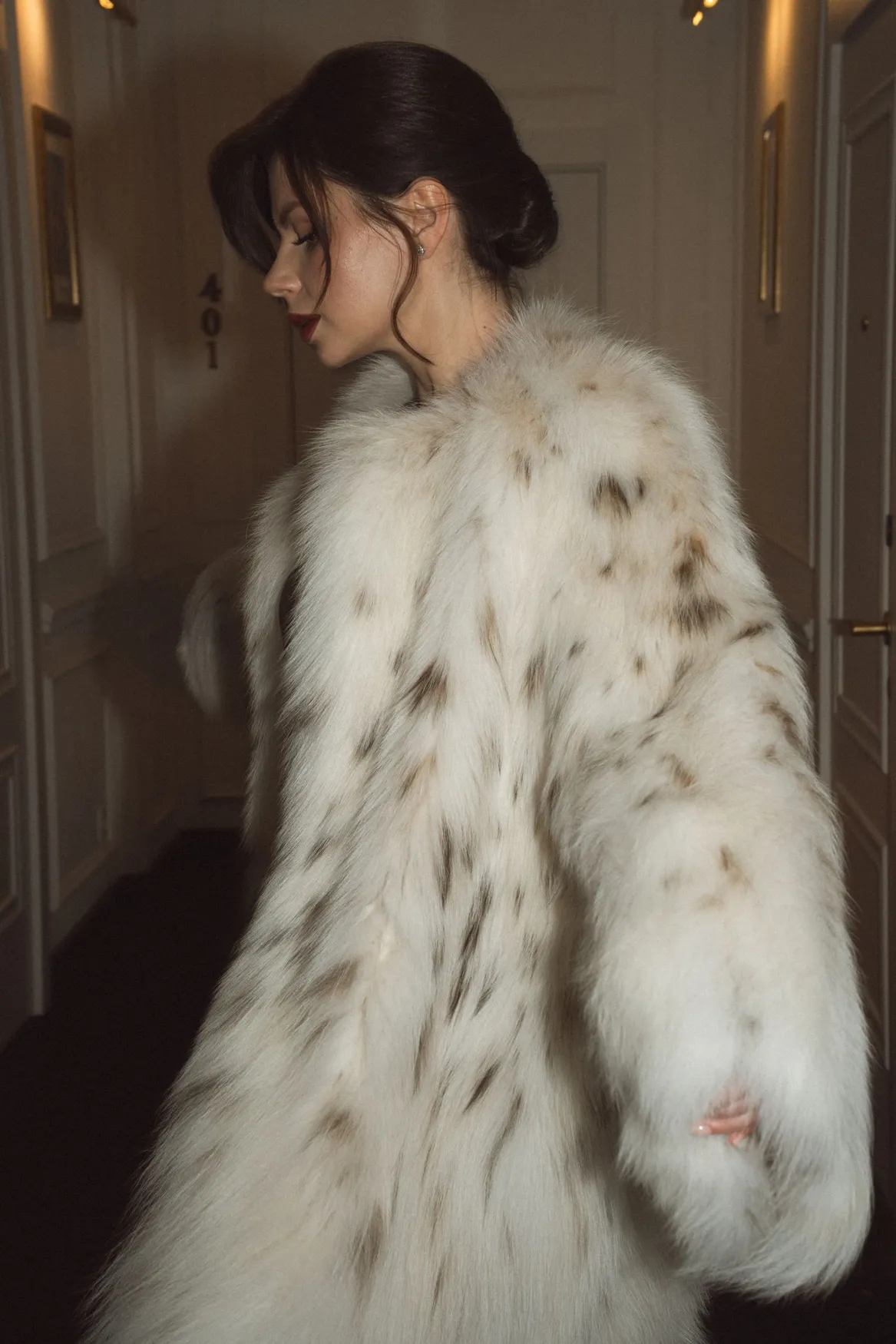 Siberian Lynx Fur Coat