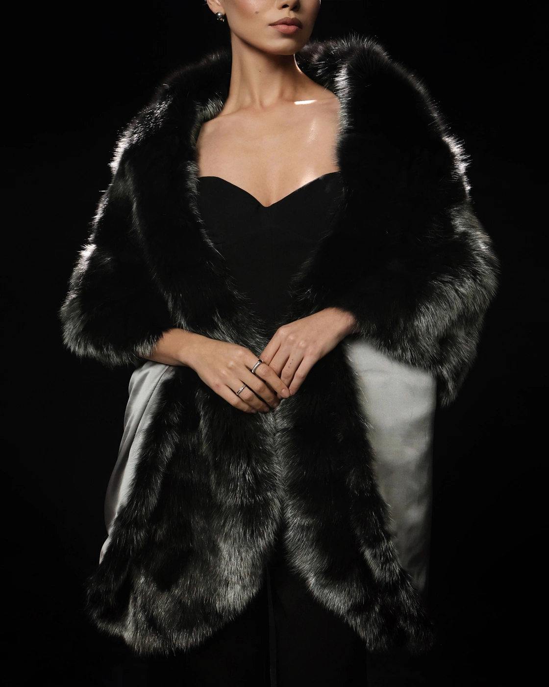 Silver-Coated Russian Sable Stole