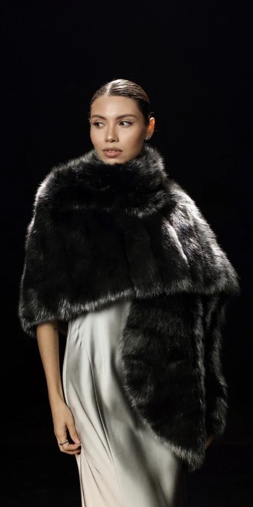 Silver-Coated Russian Sable Stole