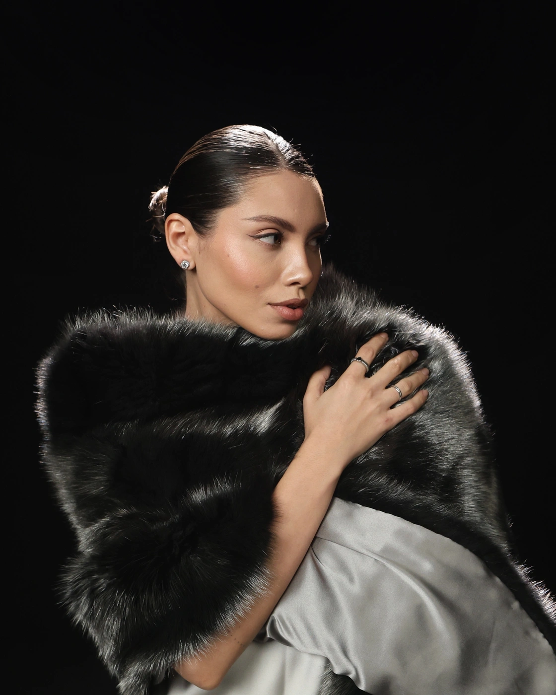Silver-Coated Russian Sable Stole